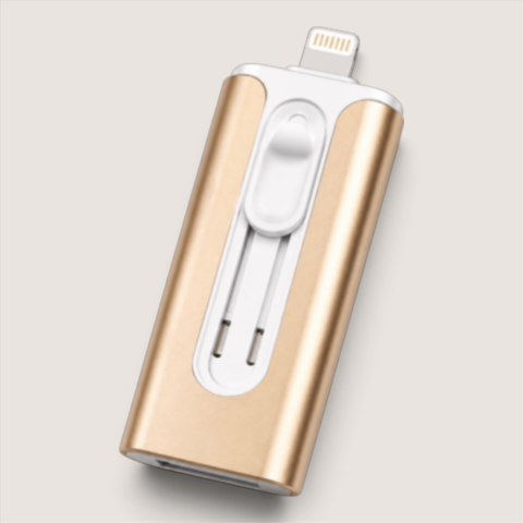 Memoria USB Inteligente 3 en 1 para celulares- 256GB