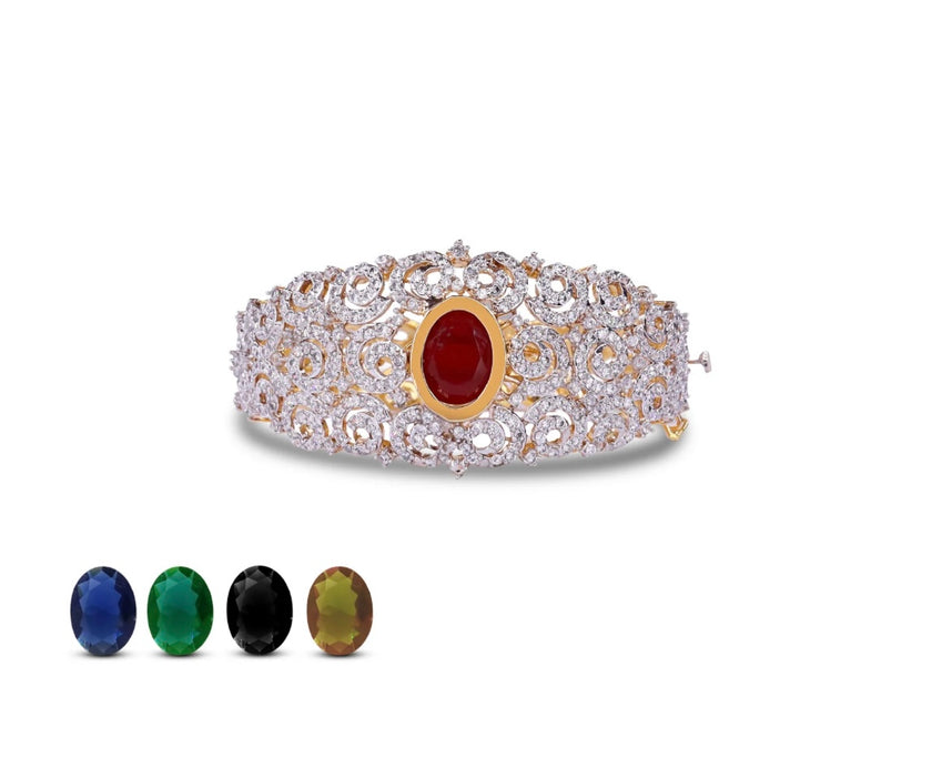 B-2 CHANGEABLE STONES BANGLE