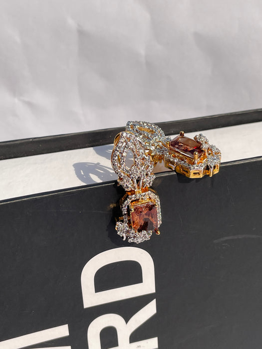 Premium Luxe Brown  Earings