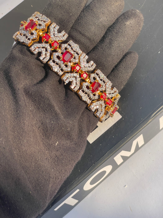 Red Reign Stone Bracelet